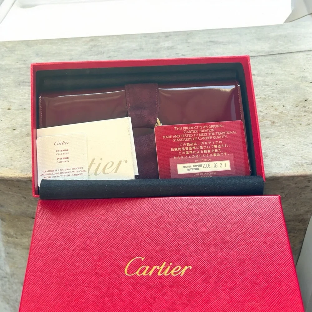 Cartier Trinity Leather Long Wallet